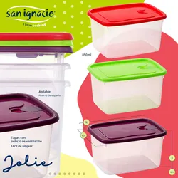 San Ignacio – 3-teiliges hermetisches Kunststoffset, Jolie-Kollektion