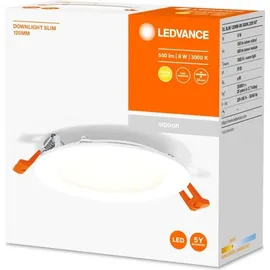Osram Downlight Slim 120mm 1x8W warmweiß Kunststoff