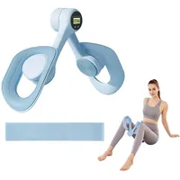 EliphonTowne Beckenboden-Trainingsgeräte – Anti-Rutsch-Design, Kegel-Beckenbodentrainer für Frauen, 11,3 kg, blaues Widerstandsband, Heim-Fitnessgerät, Oberschenkeltrainer mit intelligentem Bildschirm