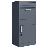 Estexo Premium Standbriefkasten Anthrazit inkl. Zeitungsfach