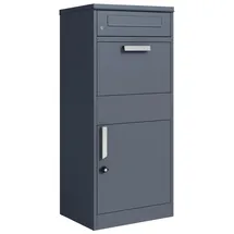 Estexo Premium Standbriefkasten Anthrazit inkl. Zeitungsfach