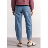 STREET ONE High Waist Barrel Leg Jeans, im Loose Fit - blau