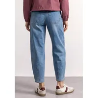 STREET ONE High Waist Barrel Leg Jeans, im Loose Fit - blau