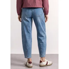 STREET ONE High Waist Barrel Leg Jeans, im Loose Fit - blau