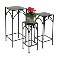 DanDiBo Ambiente DanDiBo Blumenhocker Metall Schwarz Eckig 50 -
