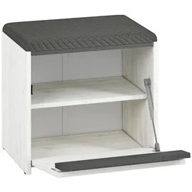 Feldmann-Wohnen Hyga 50 x 47 x 34 cm grau / weiß