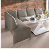 exxpo - sofa fashion Intenso 197 x 91 x 264 cm Naturleder langer Schenkel rechts delphin