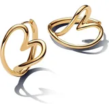 Pandora Creolen organisches Herz gold 263807C00 onesize
