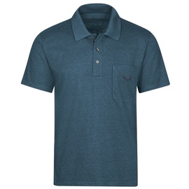 Trigema Poloshirt » Poloshirt aus Single-Jersey«, (1 tlg.), Gr. L, jeans-melange, , 40754111-L