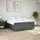 vidaXL Boxspringbett 180 x 200 cm Dunkelgrau