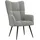 vidaXL Relaxsessel 70 x 96,5 x 70 cm Hellgrau Samt