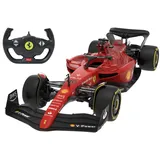 Jamara Ferrari F1-75 1:12 2,4GHz - 2,4GHz für Mehrspielerbetrieb, offiziell lizenziert, originalgetreue Lackierung, RC-Auto