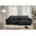 furnisell Ecksofa, L Form Cord Sofa "MARTIN", Schwarz, - Schwarz