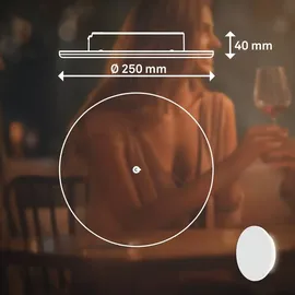 Briloner - Wandleuchte Aussen, LED Wandlampe Aussenleuchte Akku Dimmbar, Touch, IP54