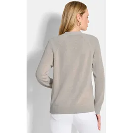 GOLDNER Strickjacke mit Strickbandblende Beige 23