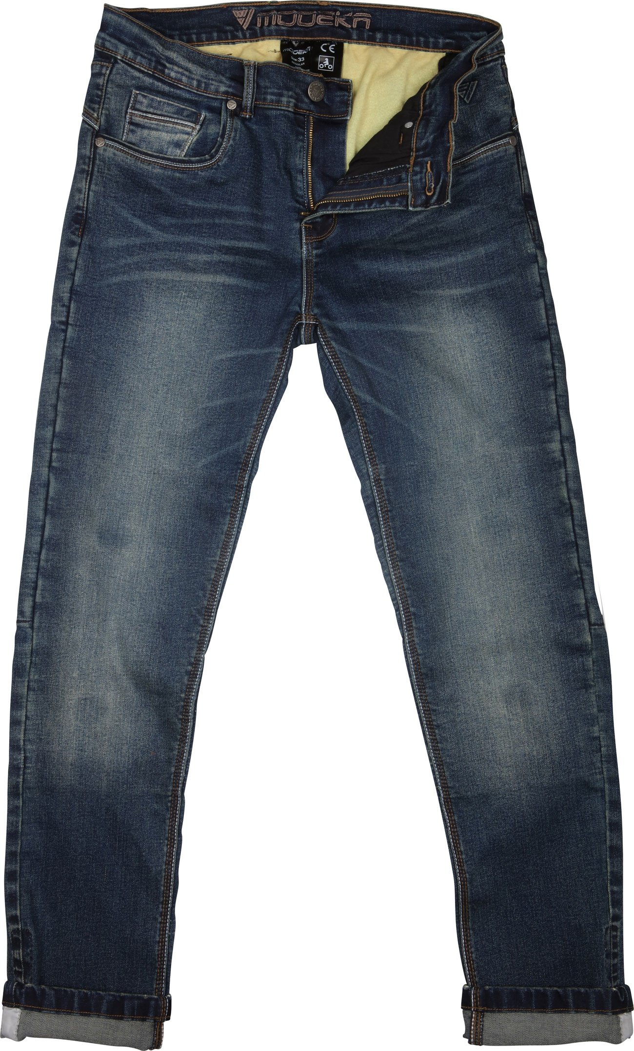 Modeka Glenn Slim, jeans - Bleu - Court 31