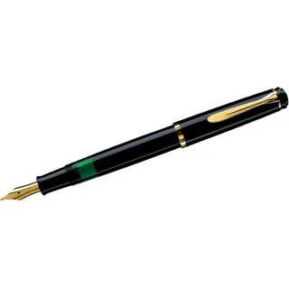 Pelikan Classic M200 Kolbenfüller schwarz/gold B (breit)