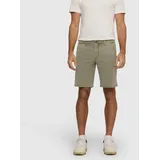 MAC Bermudas "Liam Bermuda", Herren, Gr. 36, N-Gr, grün (leaf grün ppt), Twill, Obermaterial: 62% Lyocell, 35% Baumwolle, 3% Elasthan, Hosen Bermudas, in gewaschener Optik, Twillqualität