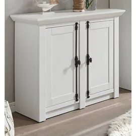 furn.design Sideboard 105 x 90 cm Weiß / Pinie