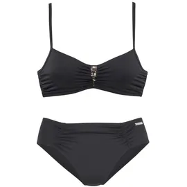 LASCANA Bügel-Bikini Damen schwarz Gr.38 Cup C