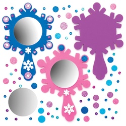 Schnee Prinzessin Spiegel Bastelsets  (pro Set 4) Bastelsets