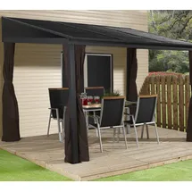 Sojag Terrassenüberdachung Portland 288 x 426 cm grau