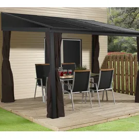 Sojag Terrassenüberdachung Portland 288 x 426 cm grau