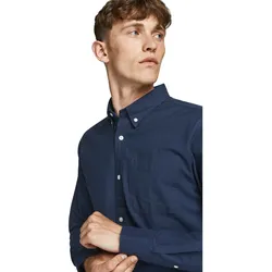 Jack & Jones Hemd BROOK Slimfit Langarmhemd mit Button-Down-Kragen