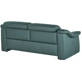 HIMOLLA Ledersofa 2-Sitzer türkis/petrol