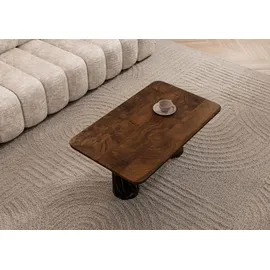 MASSIVMOEBEL24.DE Couchtisch Mango Dunkelbraun Holz 100 x 60 x 45 cm
