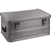 Tecwerk Aluminiumbox L580xB380xH275mm 47 l mit Klappverschluss und Zylinderschloss