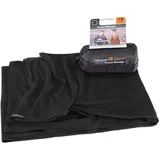 Cocoon Merino Wool-silk Travel Decke - Black - 180 x 140 cm