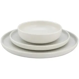 CreaTable Tafelservice Uno 12tlg. Steinzeug Weiß