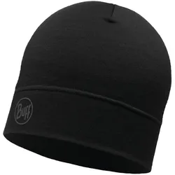 BUFF Merinowolle Mütze Lightweight solid black