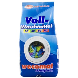 Wecomat Compact Vollwaschmittel, Konzentrat für ca. 30 Waschladungen, 1 Packung = 2,025 kg
