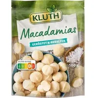 Kluth Macadamianüsse ganze Nüsse, geröstet und gesalzen, 100g