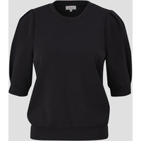 s.Oliver - Kurzarm-Shirt aus Scuba, Damen, schwarz, 34