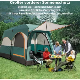 Costway Tunnelzelt 4-6 Personen Grün