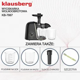 Klausberg KB-7867 Slow Juicer schwarz