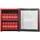 CUBES CC 165 E Getränkekühlschrank 48 l 510 mm hoch Rot