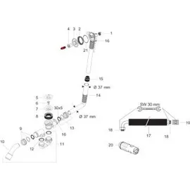 Hansgrohe Exafill S Wanneneinlauf Chrom