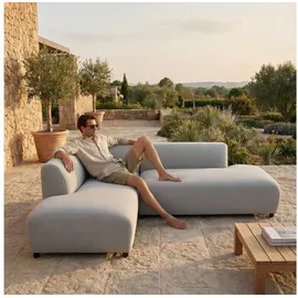 Idimex Calabria Loungesofa Hellgrau