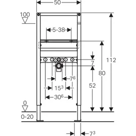 Geberit Duofix Waschtisch 112 cm,