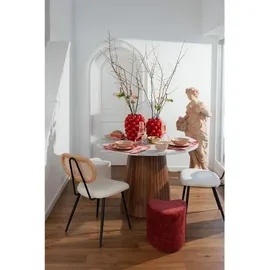 Kare Hocker Lovely Polyester 36 x 34 x 35 cm Rot