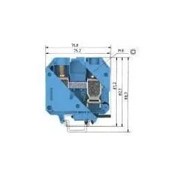 WIELAND WKN 70/U BLAU REIHENKLEMMEN WKN 70/U BLAU