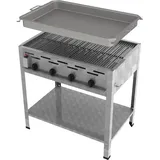ChattenGlut, Gasgrill, Gasbräter 4-flammig mit Rost und Pfanne (14.70 kW)