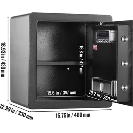 Vevor Dokumententresor Mechanikschloss 51 L / keine Sicherheitsstufe
