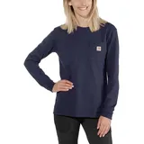 CARHARTT Loose Fit Heavyweight Long-sleeve Pocket T-shirt Blau M