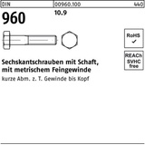 Reyher Sechskantschraube DIN 960 Schaft M12x1,25x 90 10.9 50 Stück