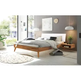 Hasena Massivholzbett Pesaro 180 x 200 cm Holz Braun Wildeiche